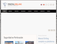 Tablet Screenshot of mineraldrilling.com